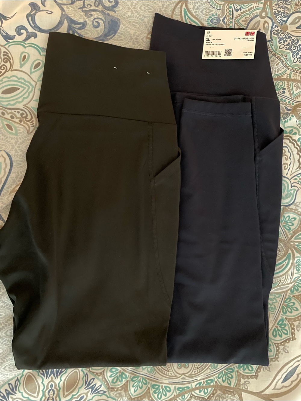 NWT Uniqlo AIRism Soft Leggings (set of 2)